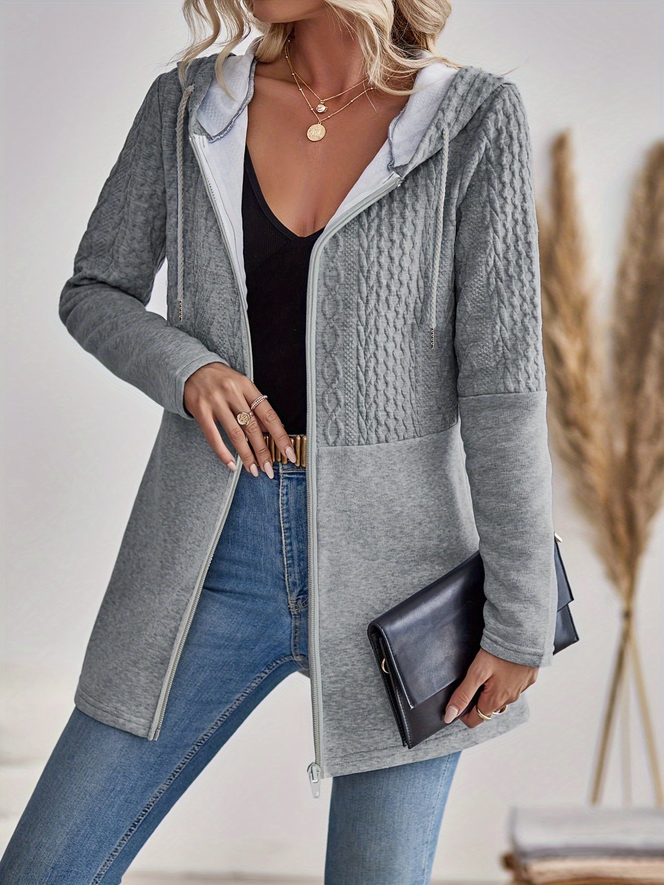 WW | Damen Kapuzen Sweatshirt mit Reißverschluss