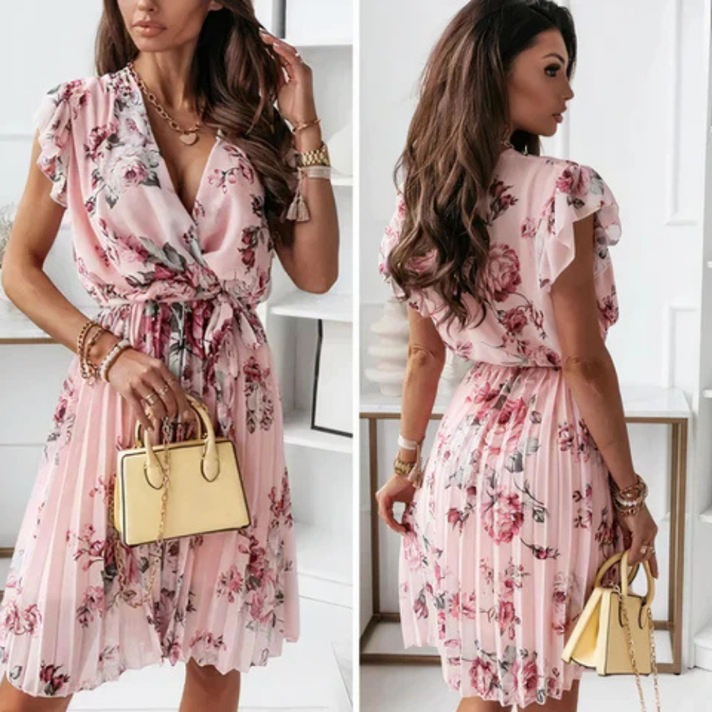 Liliana – Elegantes Blumen-kleid mit femininer Note