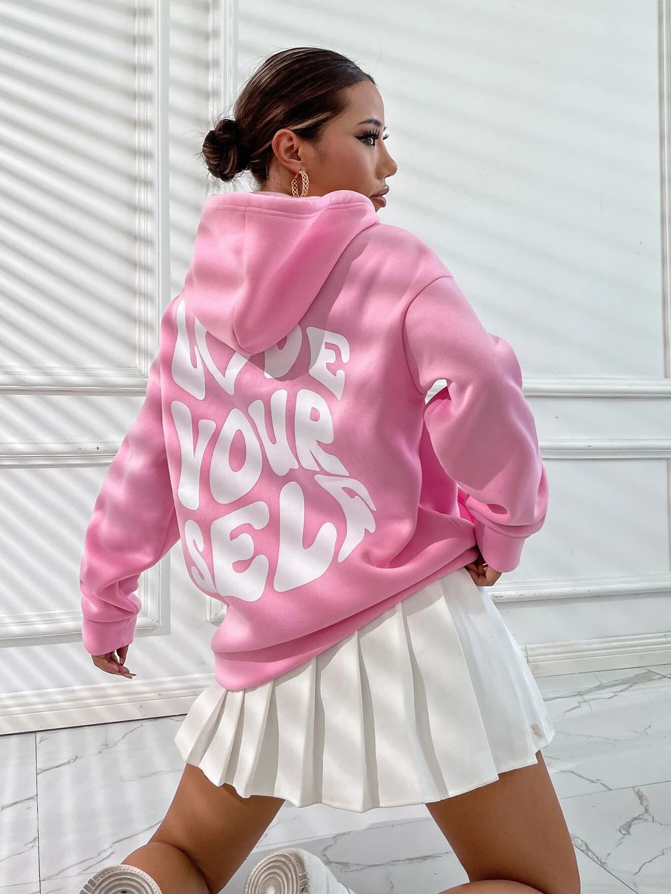 WW | Lässiger Oversize Hoodie Mit "Love