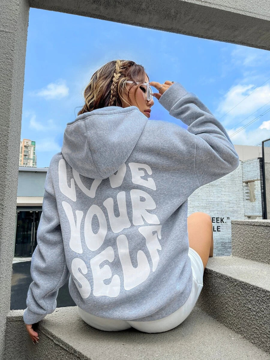WW | Lässiger Oversize Hoodie Mit "Love