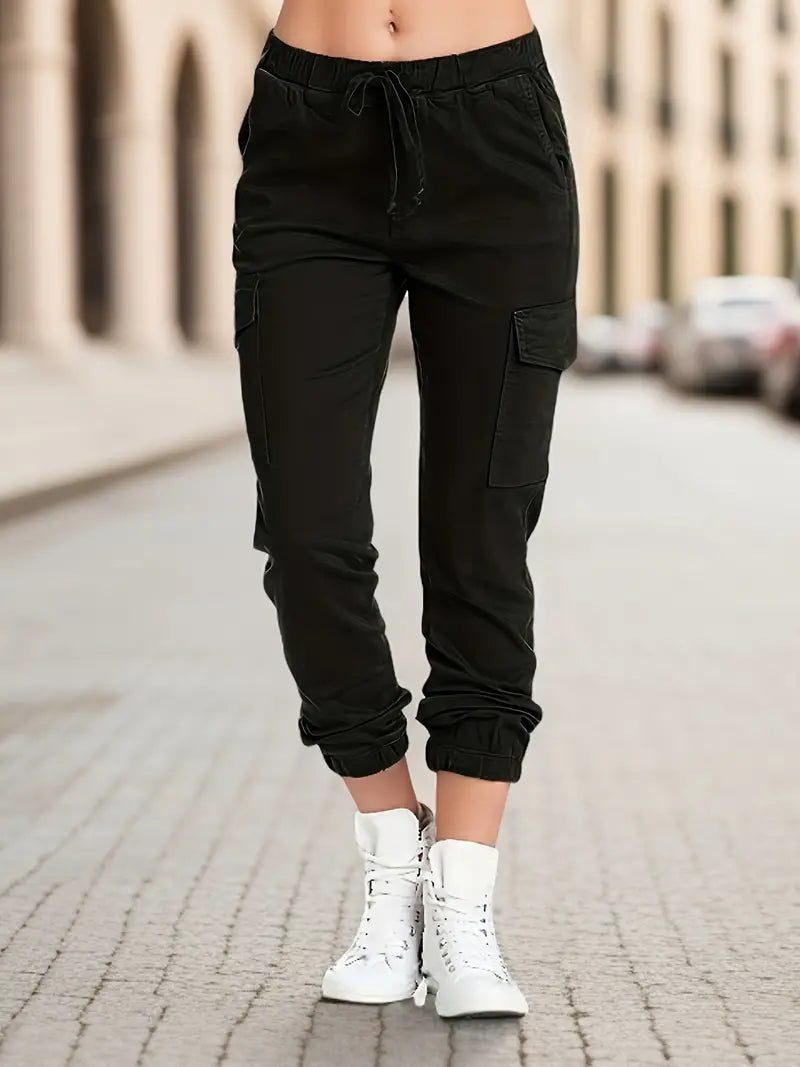 Aveline | Frühlings-Cargohose mit Kordelzug