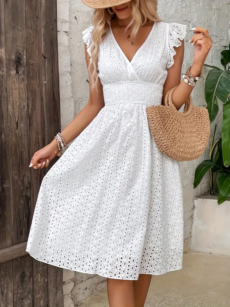 Aidena | Elegantes Damen Rüschenkleid
