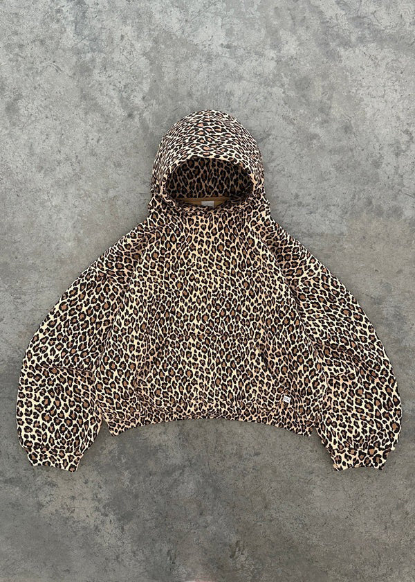 WW | Leopardenmuster Hoodie und Jogginghose Set für Damen