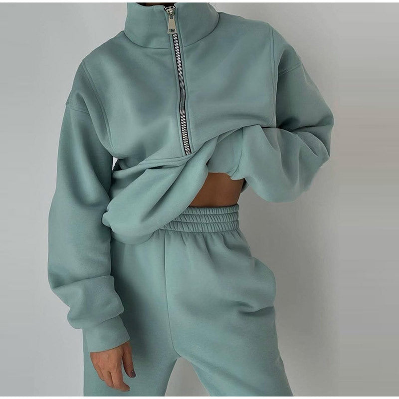 WW-Sweatshirt und Hose für Damen bekleidung mit Reiß verschluss