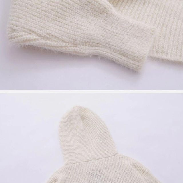 Strickhoodie mit Sternenmuster
