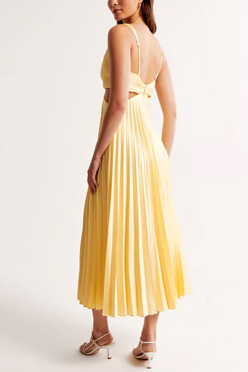 Elsa - Plissee-Maxikleid