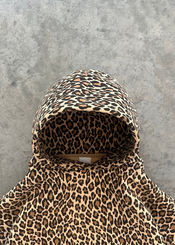 WW | Leopardenmuster Hoodie und Jogginghose Set für Damen