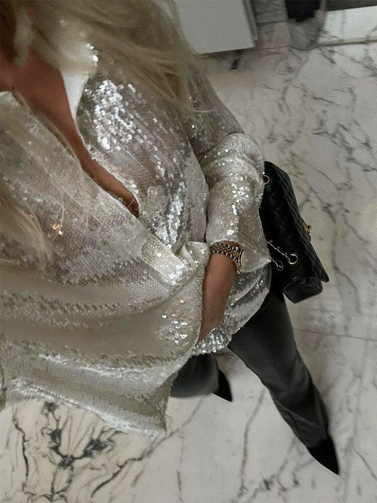 GlitteryDress | Sommer 2025 Oversize-Shirt für Damen