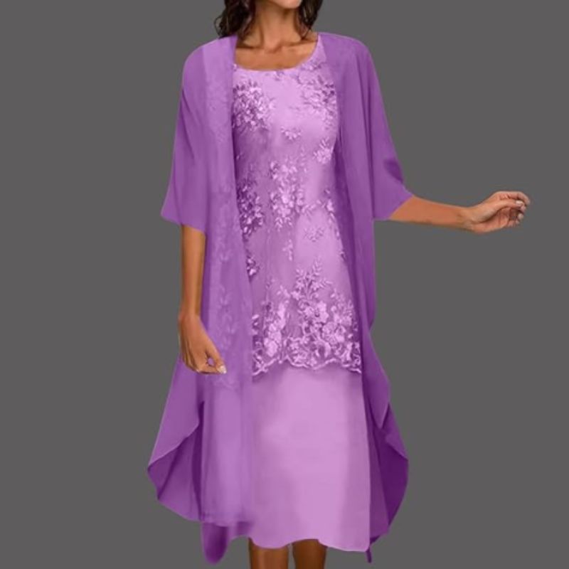Zweiteiliges Minikleid Mit Blumenmuster Für Damen | Set