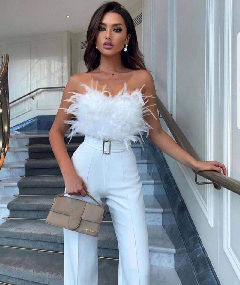 StyleLeap - Eleganter Einteiler mit Röhre-Top