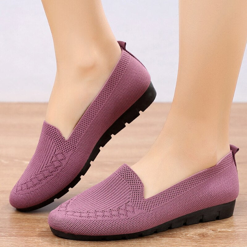 Bequeme & Atmungsaktive Damen Slip-On Alltagsschuhe mit Fußgewölbestütze – Leona