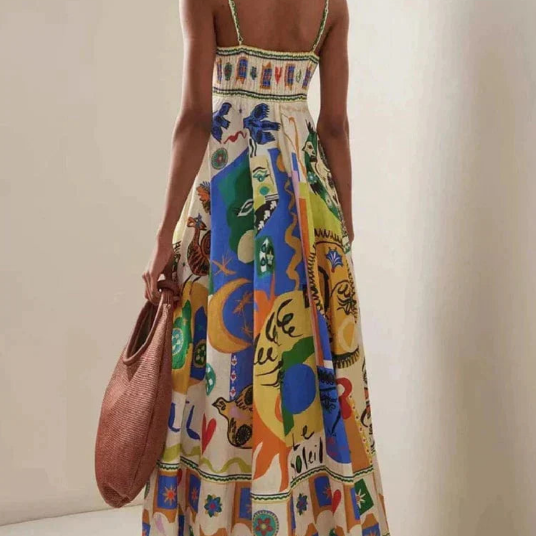 Bedrucktes Sommer Strandkleid Für Damen | Klassisch
