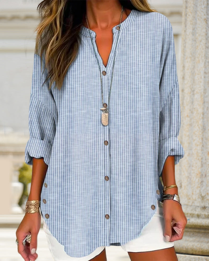 Meredith | Damen V-Neck-Oberteil
