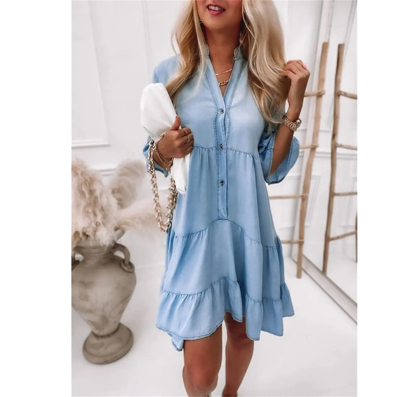 Leichtes Sommerkleid In A Linie Für Damen | Mini