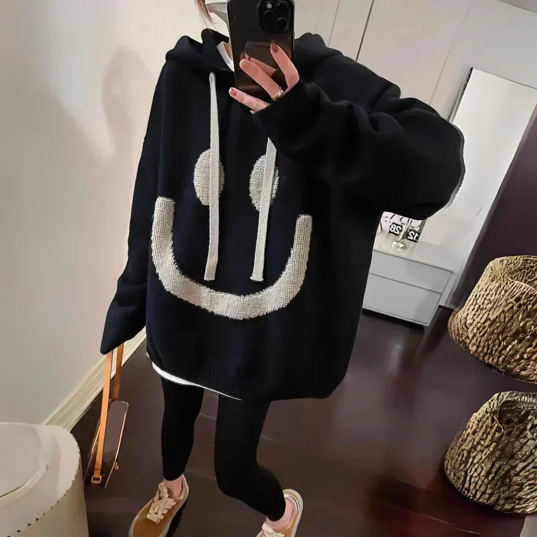 WW | langer Smiley Pullover für Frauen