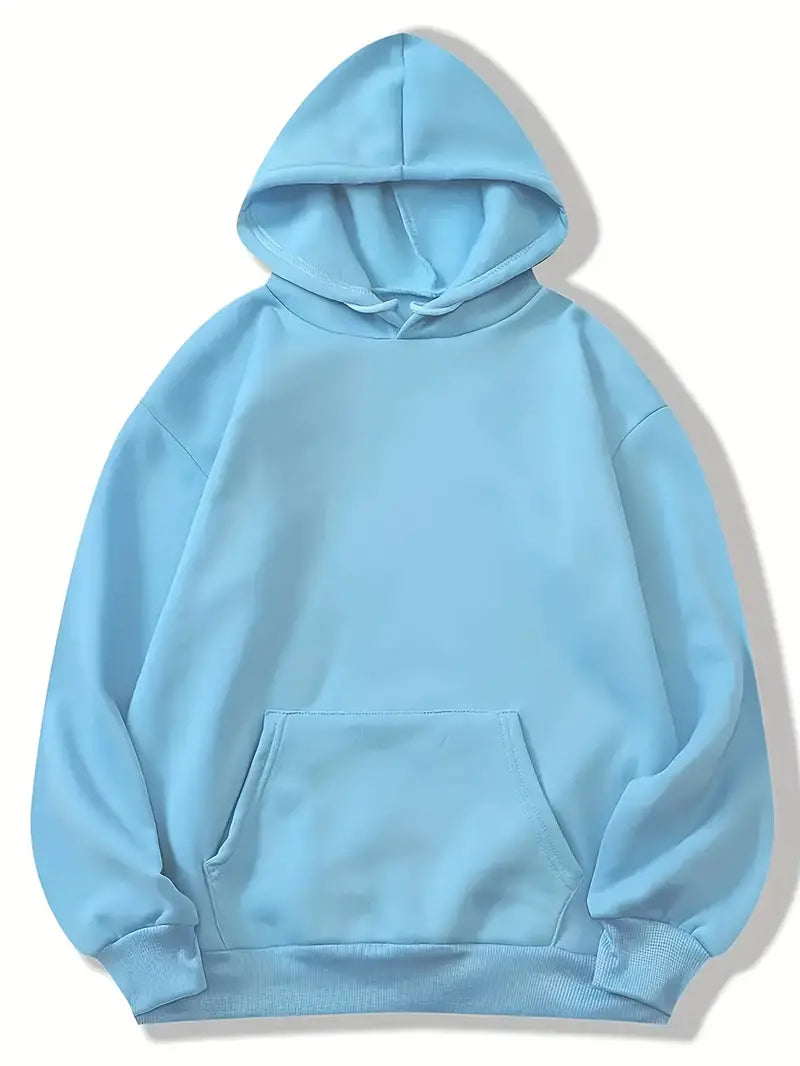 WW | Bequemer Einfarbiger Damen Hoodie mit Kapuze
