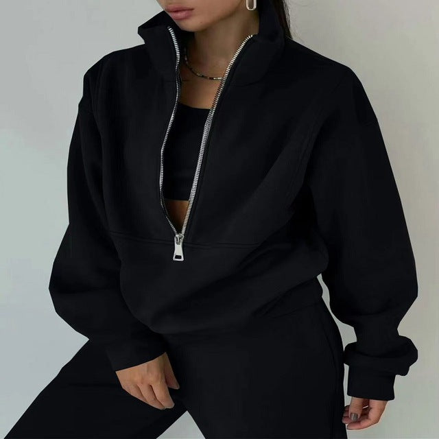 WW-Sweatshirt und Hose für Damen bekleidung mit Reiß verschluss