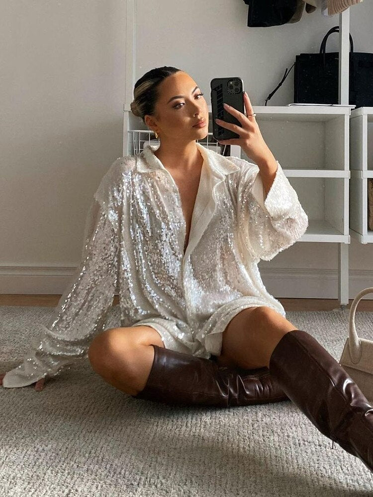 GlitteryDress | Sommer 2025 Oversize-Shirt für Damen