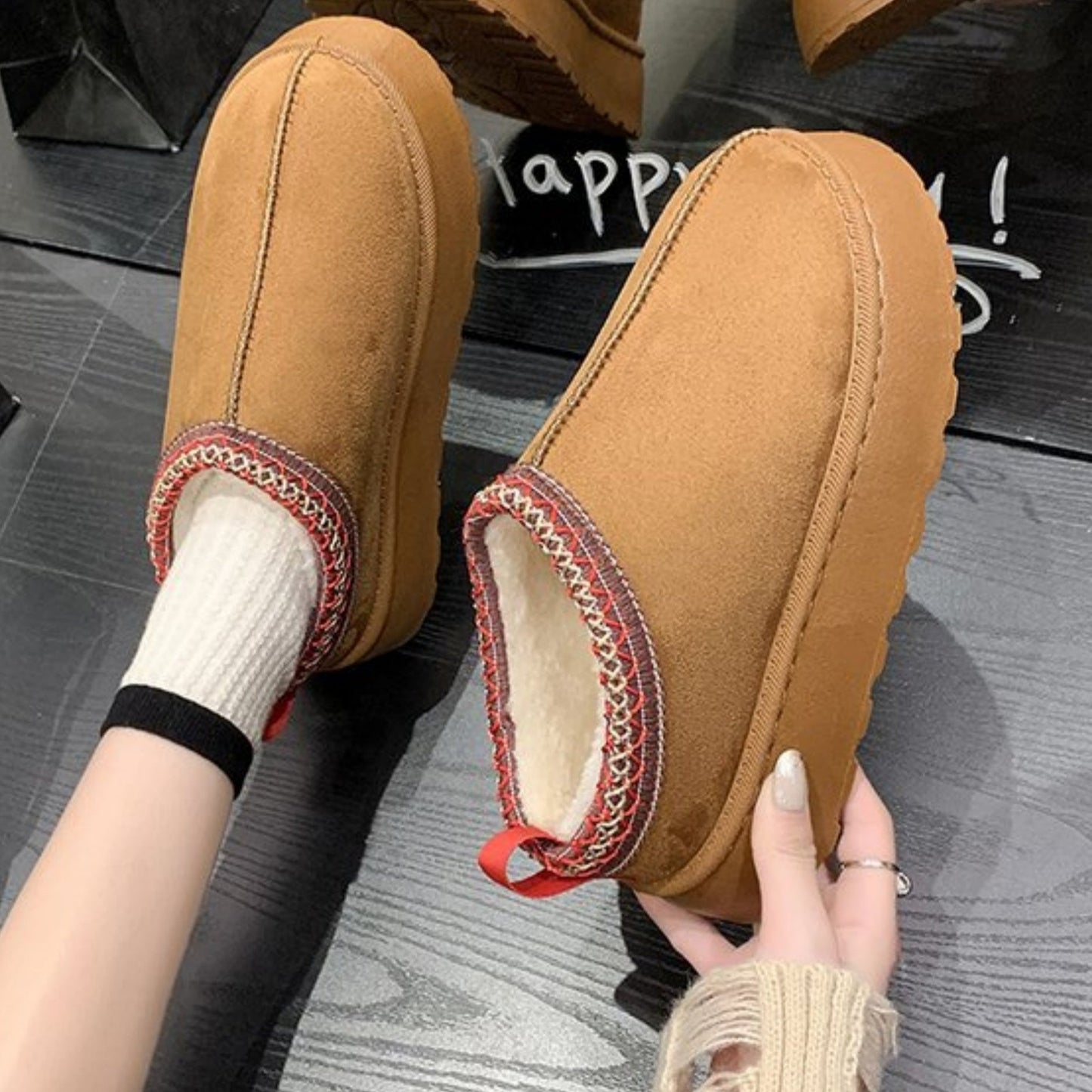 Audrey - Mode Schnee Muffin Stiefel groß