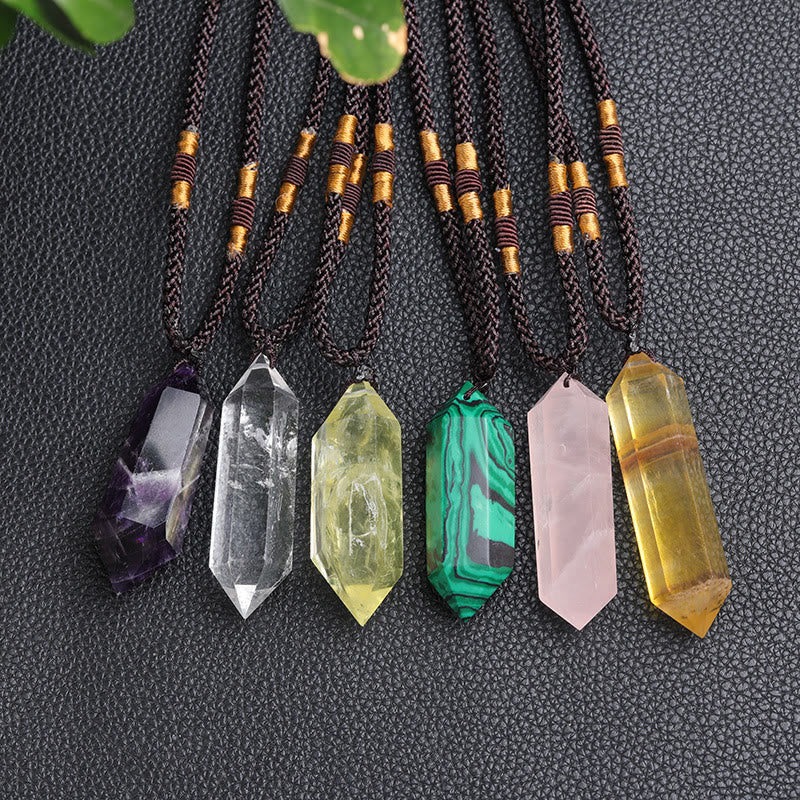 Natürliche Kristall-Amethyst-Heilende Halskette – Lyra