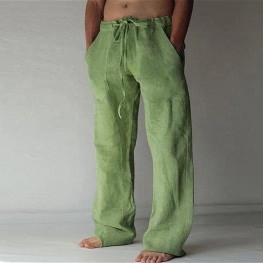 Anton - Einfarbige Herren-Freizeithose aus Leinen