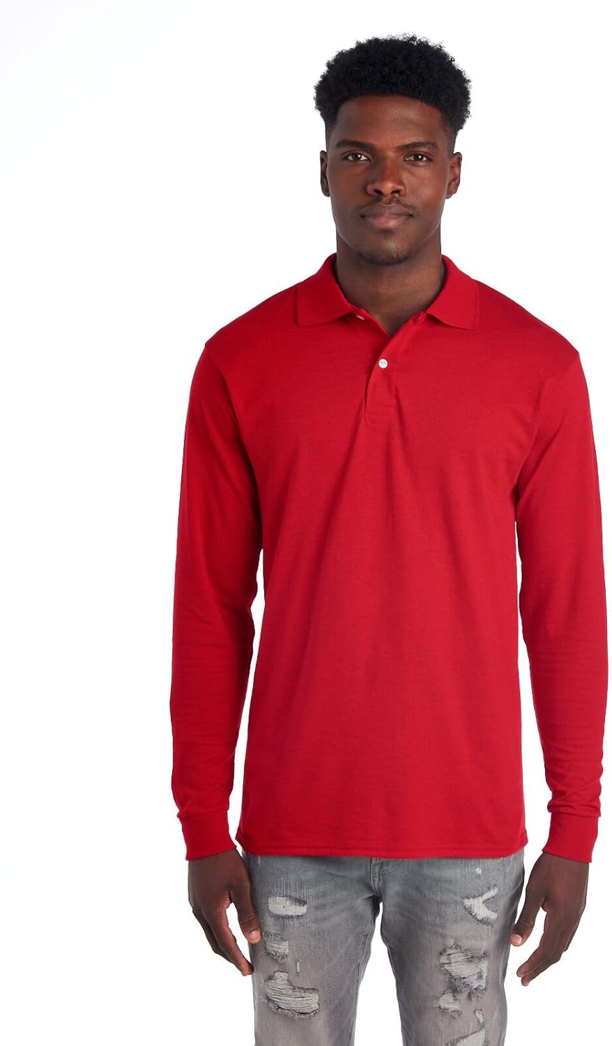 Herren Langarm-Poloshirt für Frühling 2025 – Mark