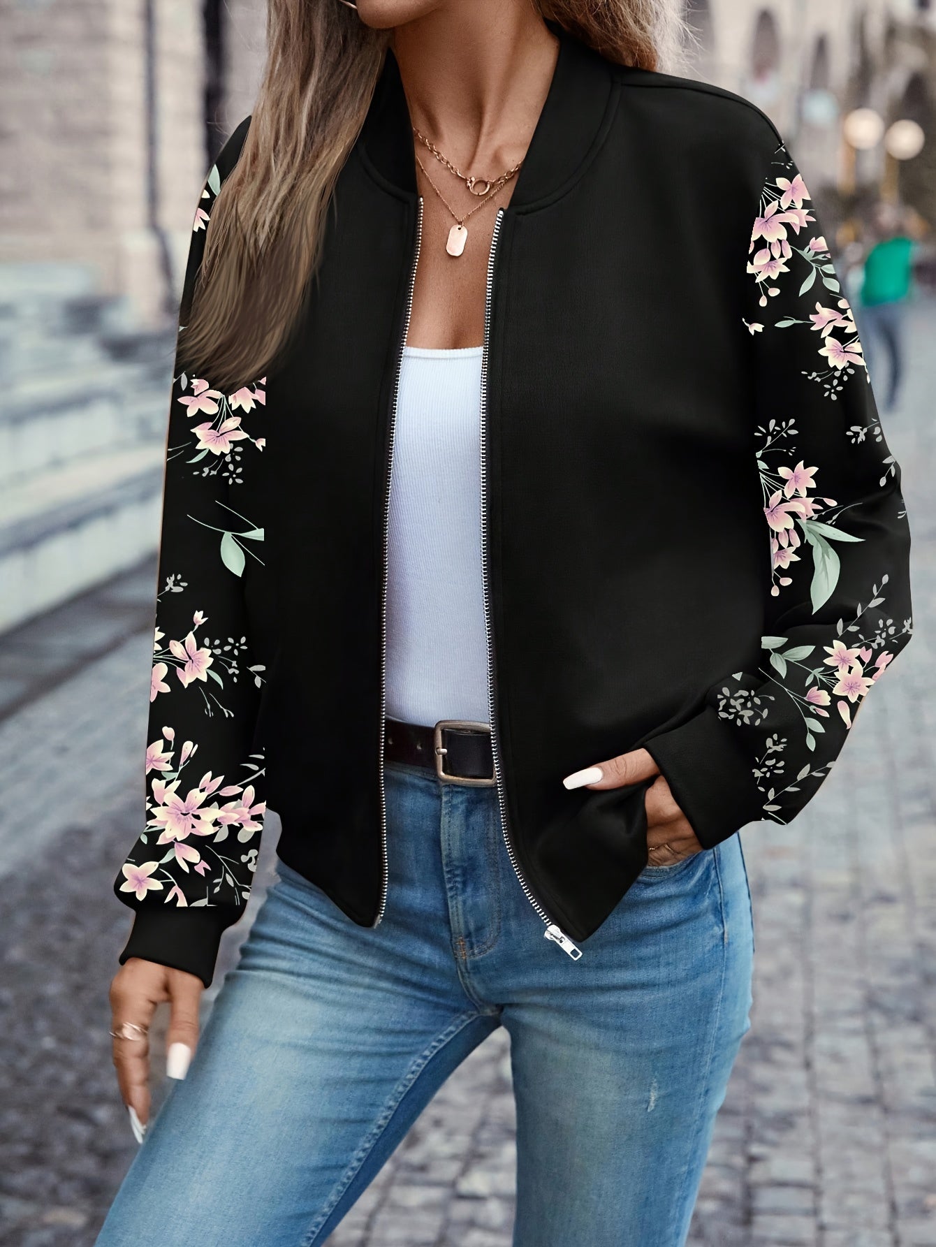 Thea™ - Trendy Floral Print Jacke