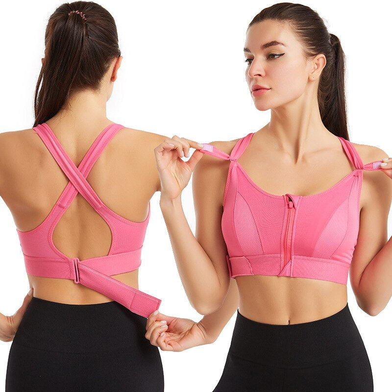 Sport-BH mit Reißverschluss & Rückenstütze – 1 kaufen, 1 gratis – Livia