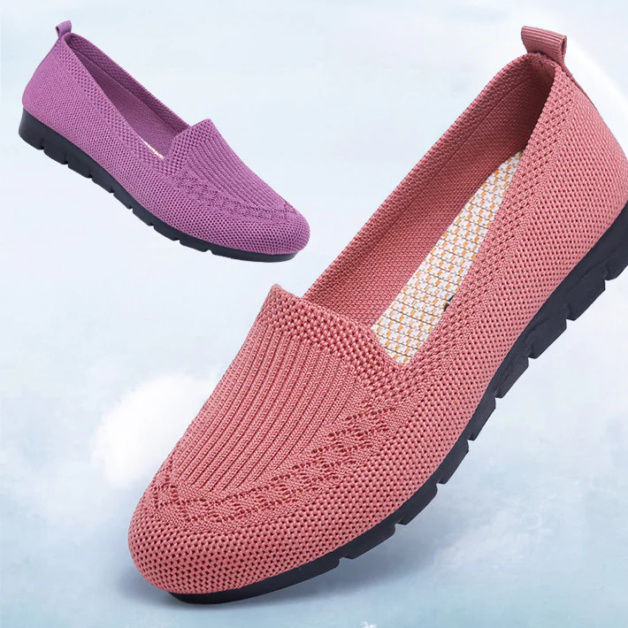 Bequeme & Atmungsaktive Damen Slip-On Alltagsschuhe mit Fußgewölbestütze – Leona