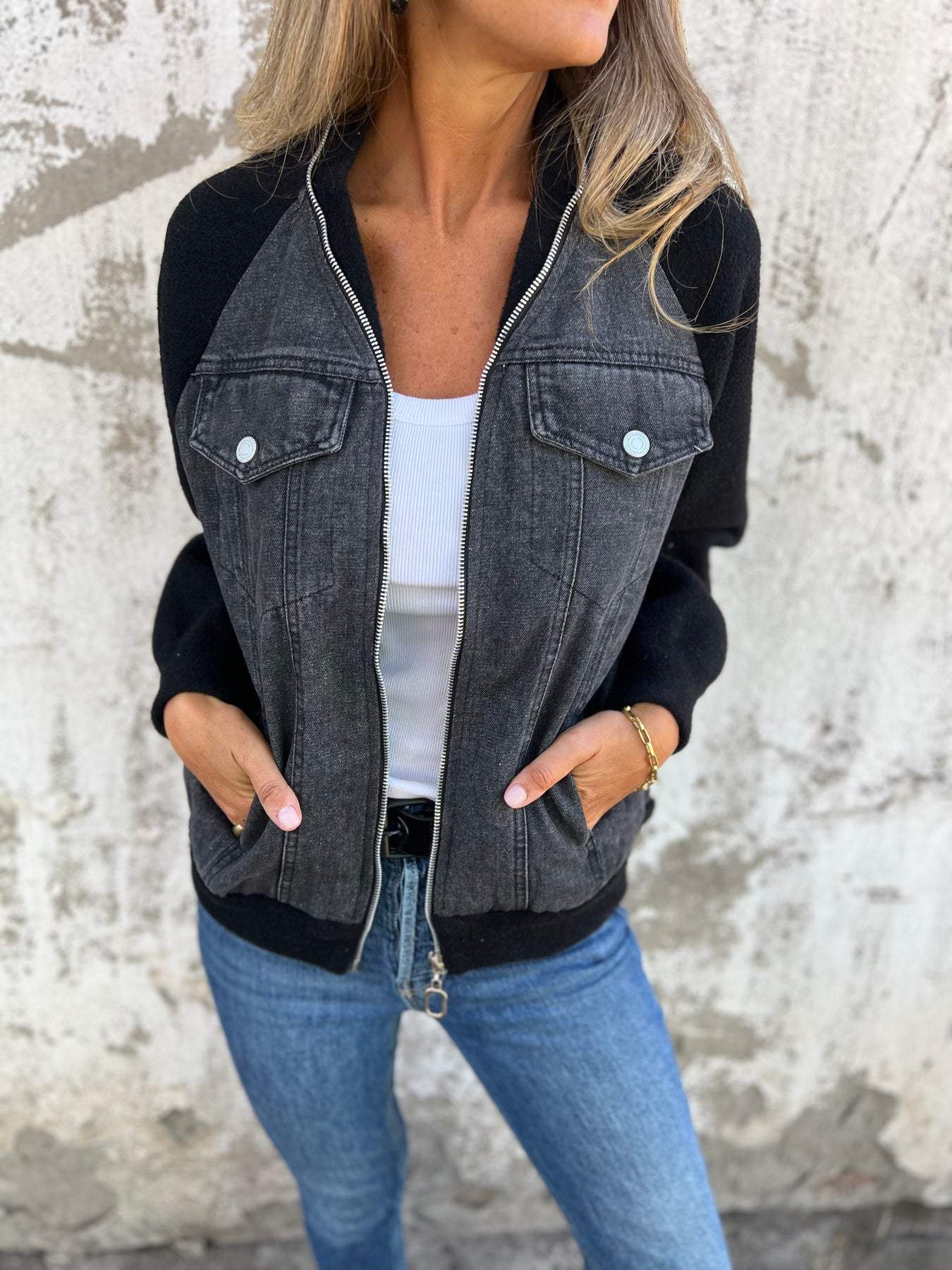 Madison™ – Lässige Baumwolljacke mit Reißverschluss