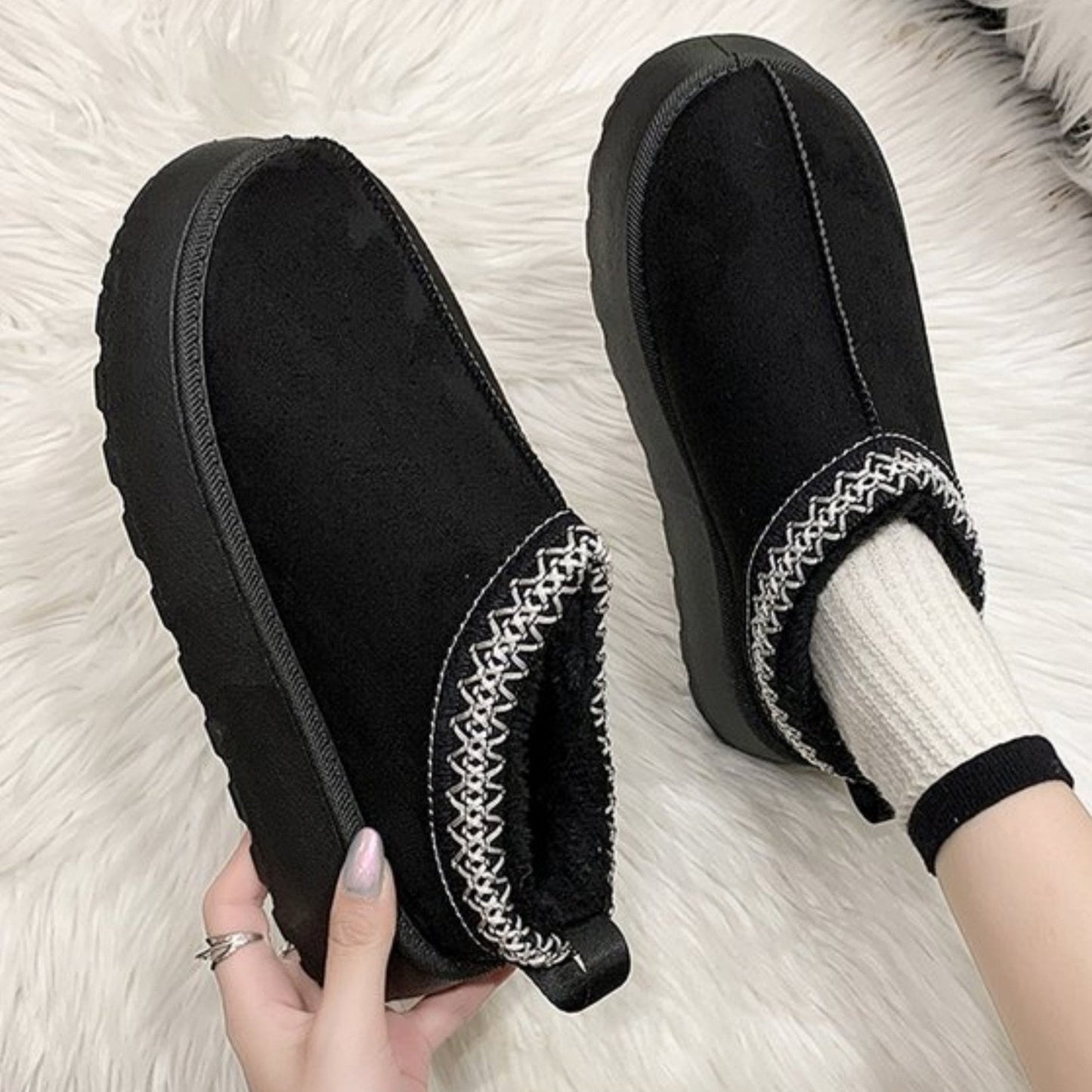 Audrey - Mode Schnee Muffin Stiefel groß