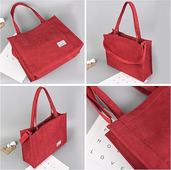 Vintage Cord Schultertasche – Alinda
