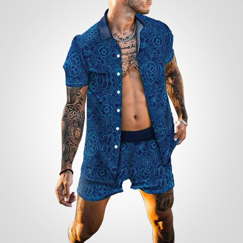 Zweiteiliges Herren Set mit Print – Ruben