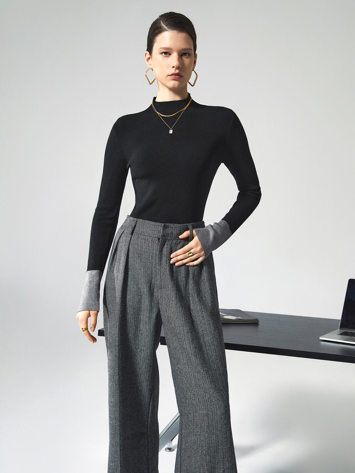 Damen Sommer-Kontrast-Top – Lana