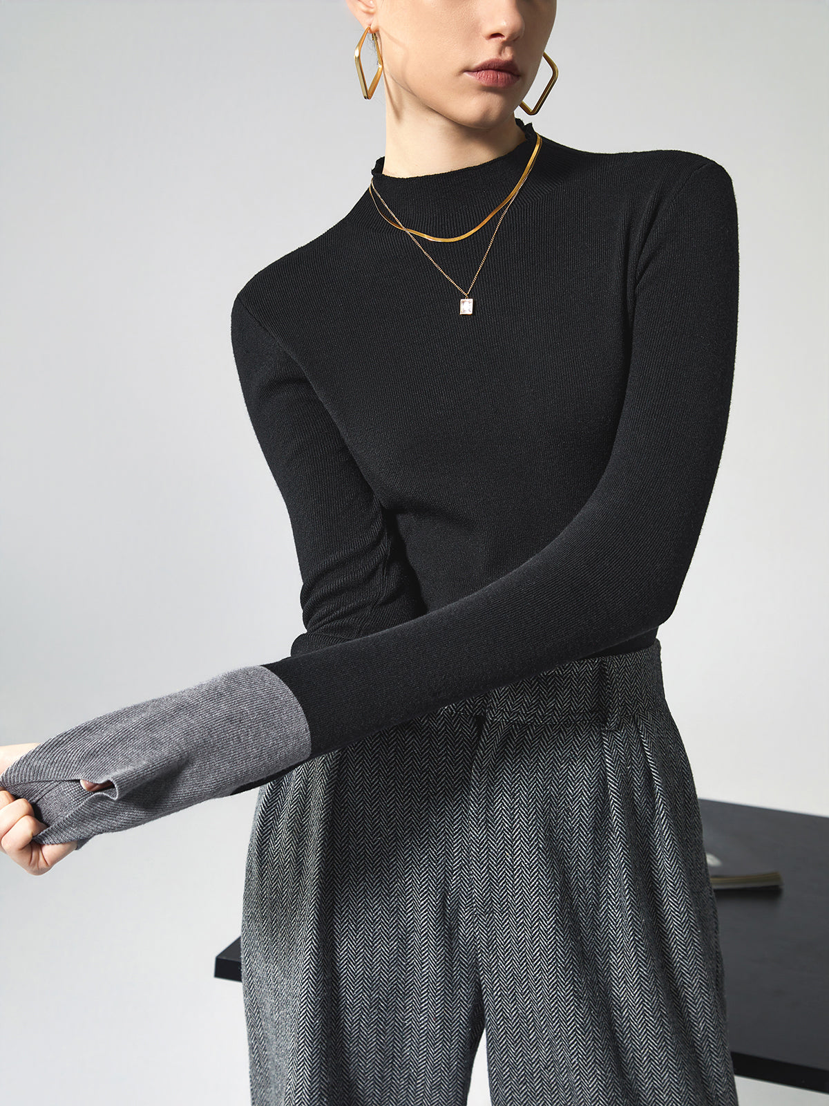 Damen Sommer-Kontrast-Top – Lana