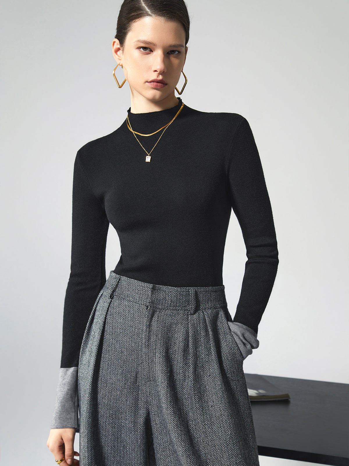 Damen Sommer-Kontrast-Top – Lana