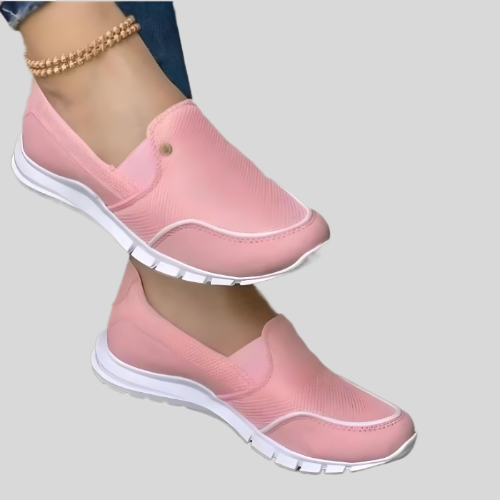 Elia - Schmal geschnittene Slip on Schuhe mit weißer Laufsohle