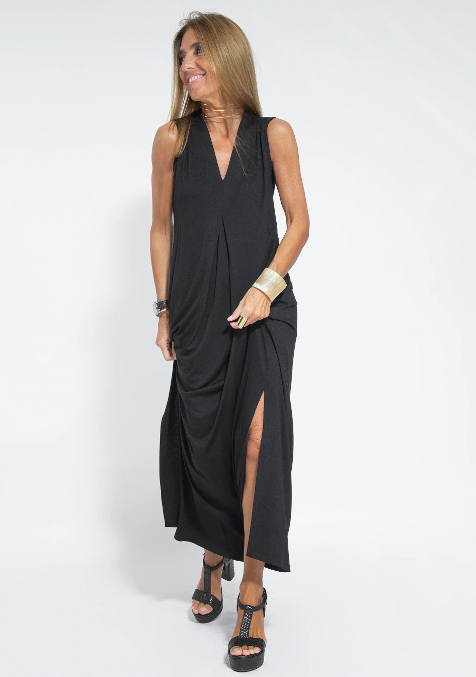 Figurbetontes Kleid mit Weste – Valentina