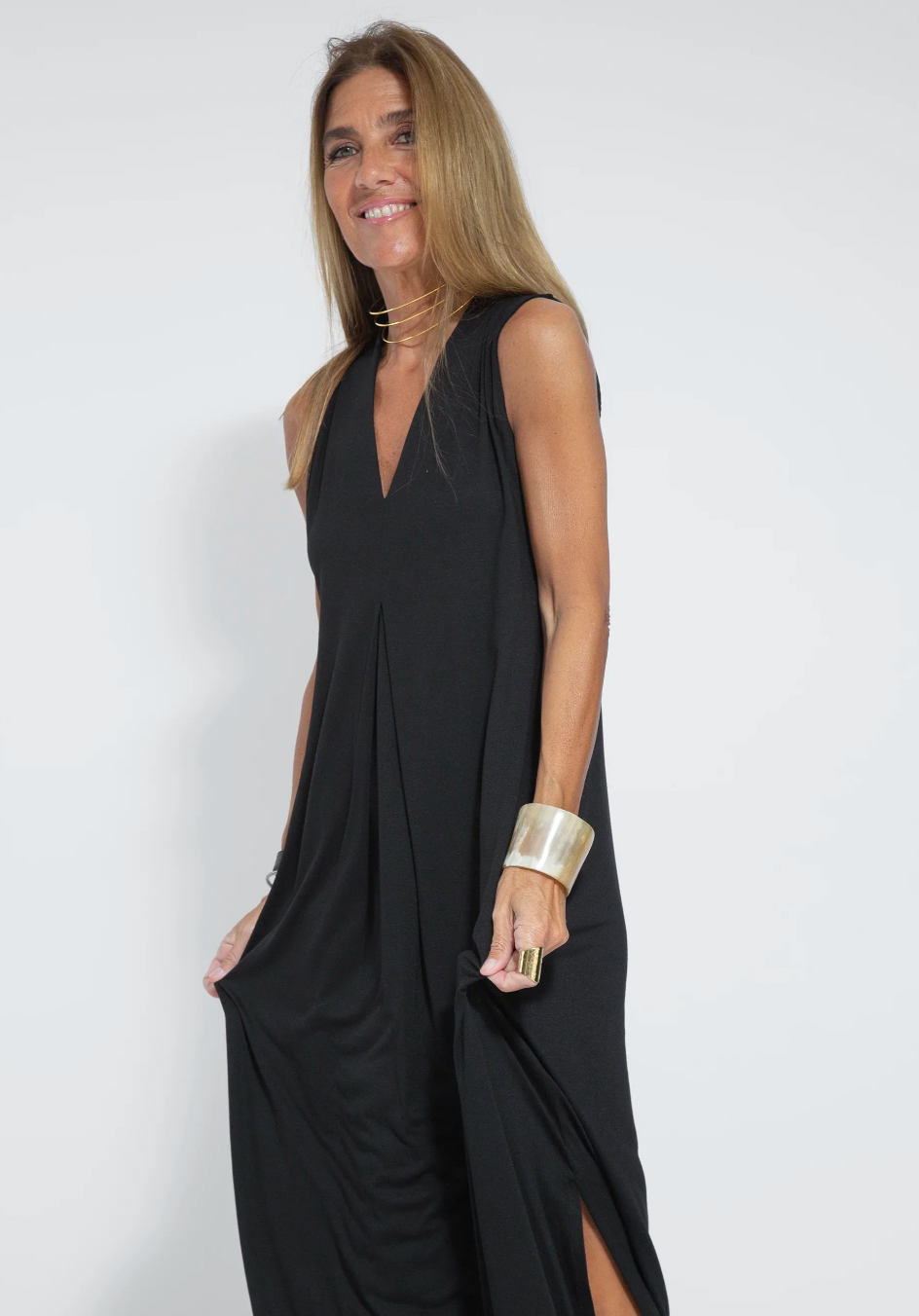 Figurbetontes Kleid mit Weste – Valentina