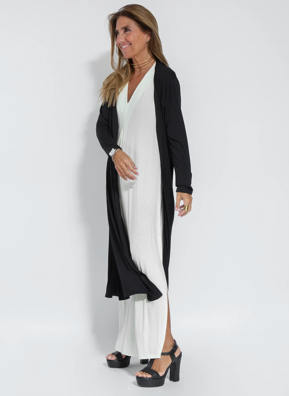 Figurbetontes Kleid mit Weste – Valentina
