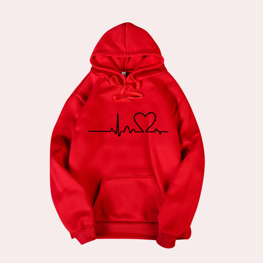 WW | Sehr Bequemer Damen Hoodie mit Kapuze, Der Ein Gemütliches, Minimalistisches Aussehen Verleiht