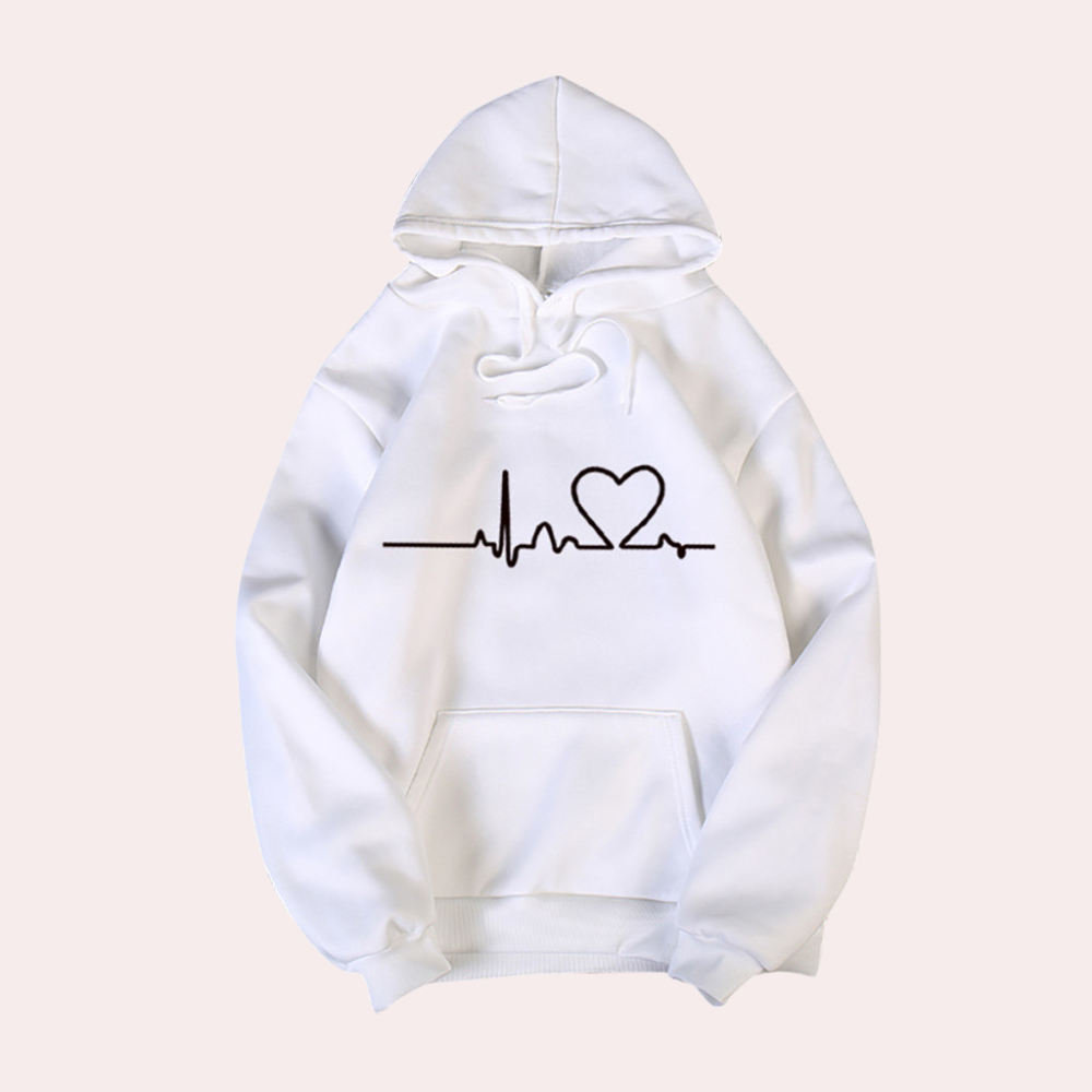 WW | Sehr Bequemer Damen Hoodie mit Kapuze, Der Ein Gemütliches, Minimalistisches Aussehen Verleiht