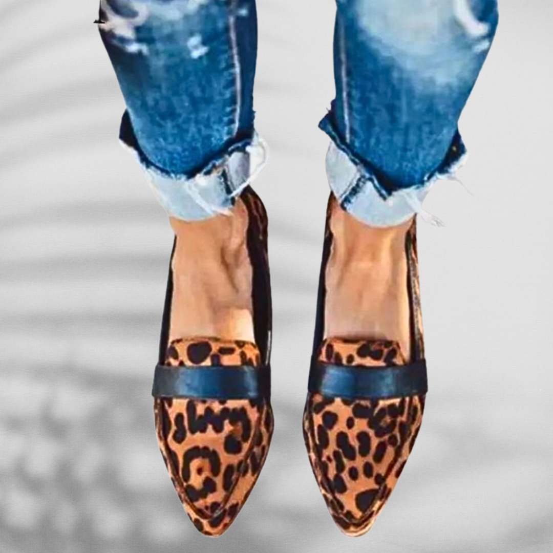 Spitze Wildleder Damen Loafer