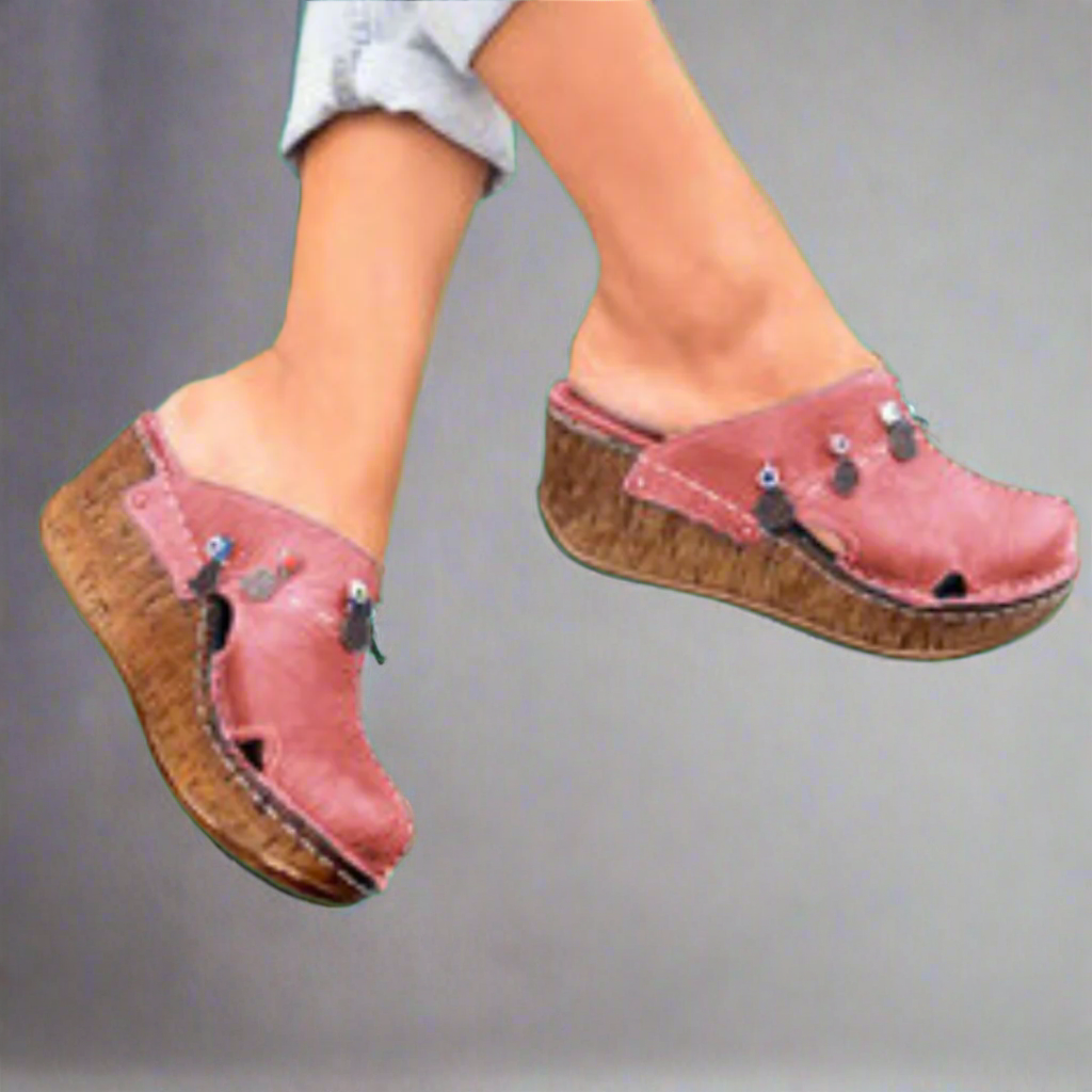 Bequeme Plateau Damen Sandalen