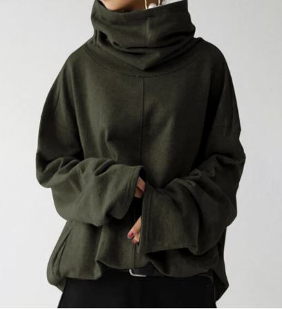 W&W - Damen Kapuzenpullis Rollkragenpullover