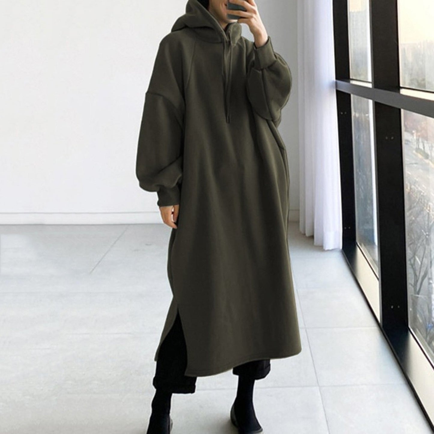 W&W - Lässiger Langarmpullover mit Kapuze
