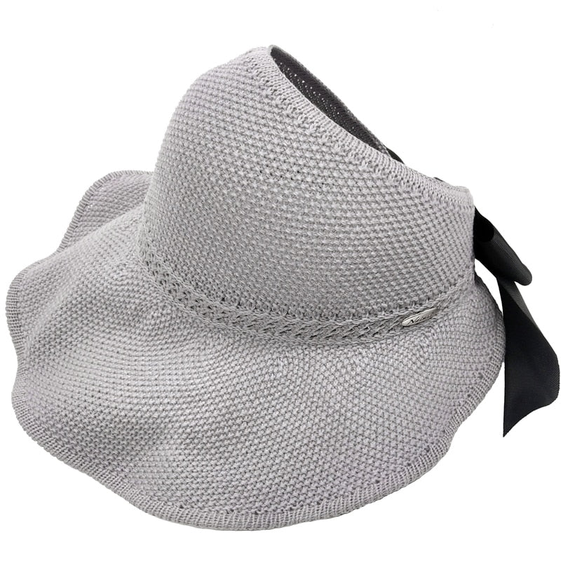 Trendiger Sommerstrohhut mit Öffnung für Pferdeschwanz | 1 kaufen, 1 gratis - SonnenSchwung