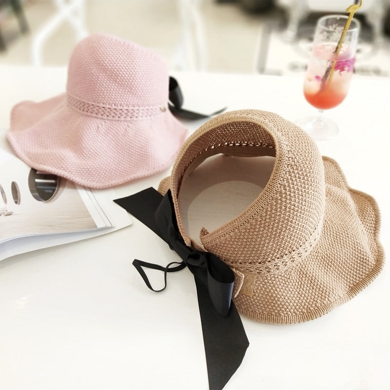 Trendiger Sommerstrohhut mit Öffnung für Pferdeschwanz | 1 kaufen, 1 gratis - SonnenSchwung