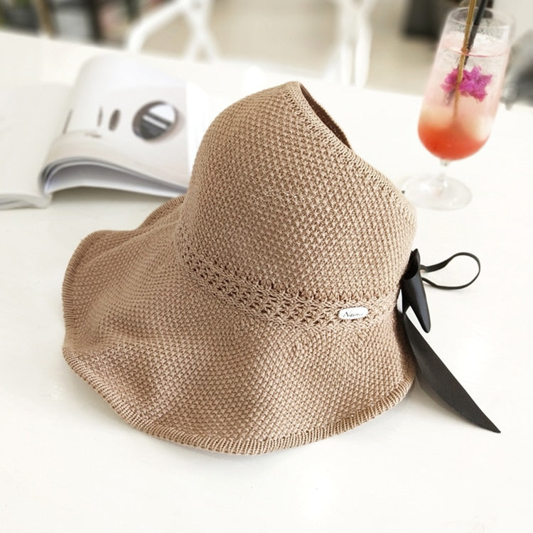 Trendiger Sommerstrohhut mit Öffnung für Pferdeschwanz | 1 kaufen, 1 gratis - SonnenSchwung