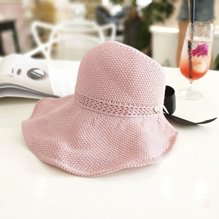Trendiger Sommerstrohhut mit Öffnung für Pferdeschwanz | 1 kaufen, 1 gratis - SonnenSchwung